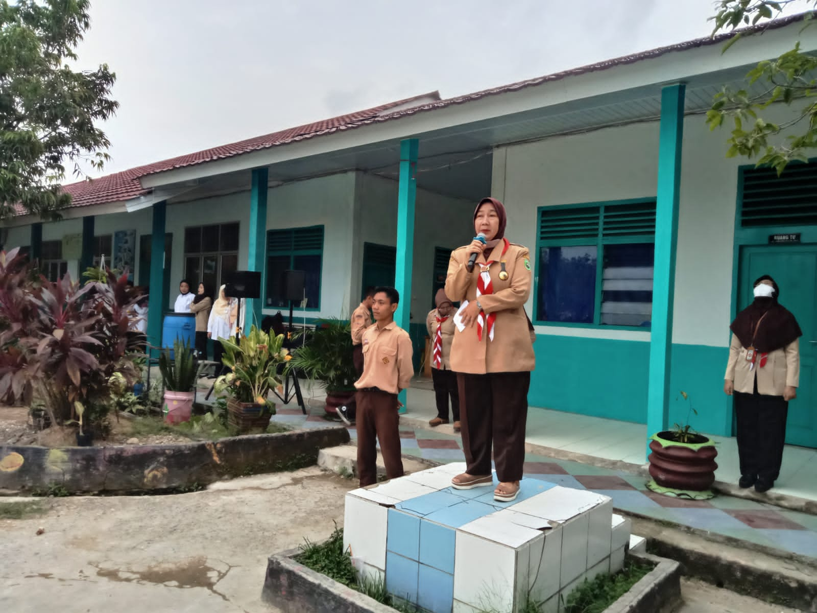 Pekan pramuka di Sekolah penggerak SMAN 12 Palembang