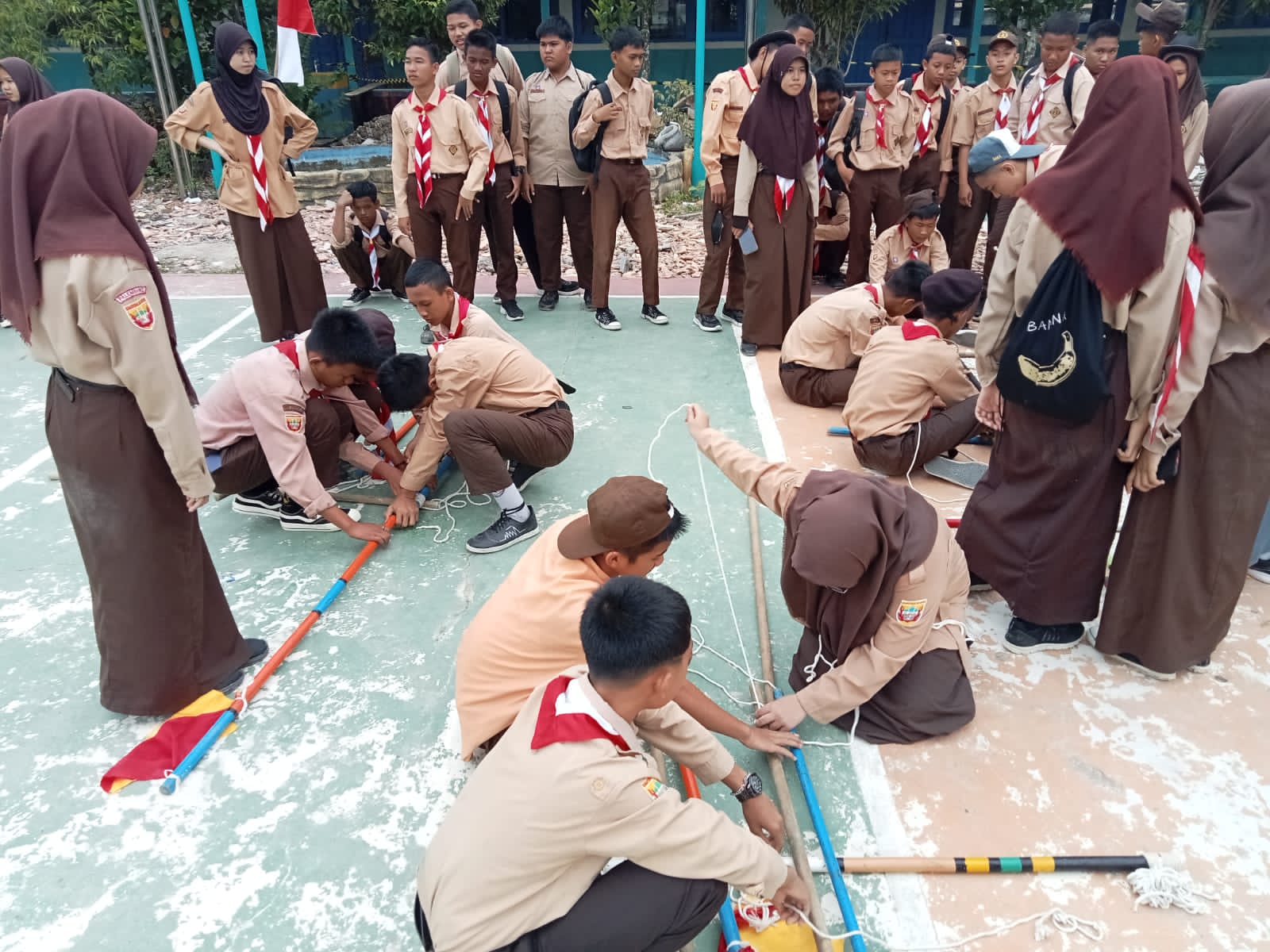 Pekan pramuka di Sekolah penggerak SMAN 12 Palembang