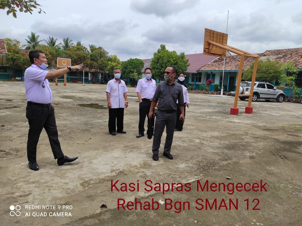 Pengecekan Rehab SMAN 12 Palembang