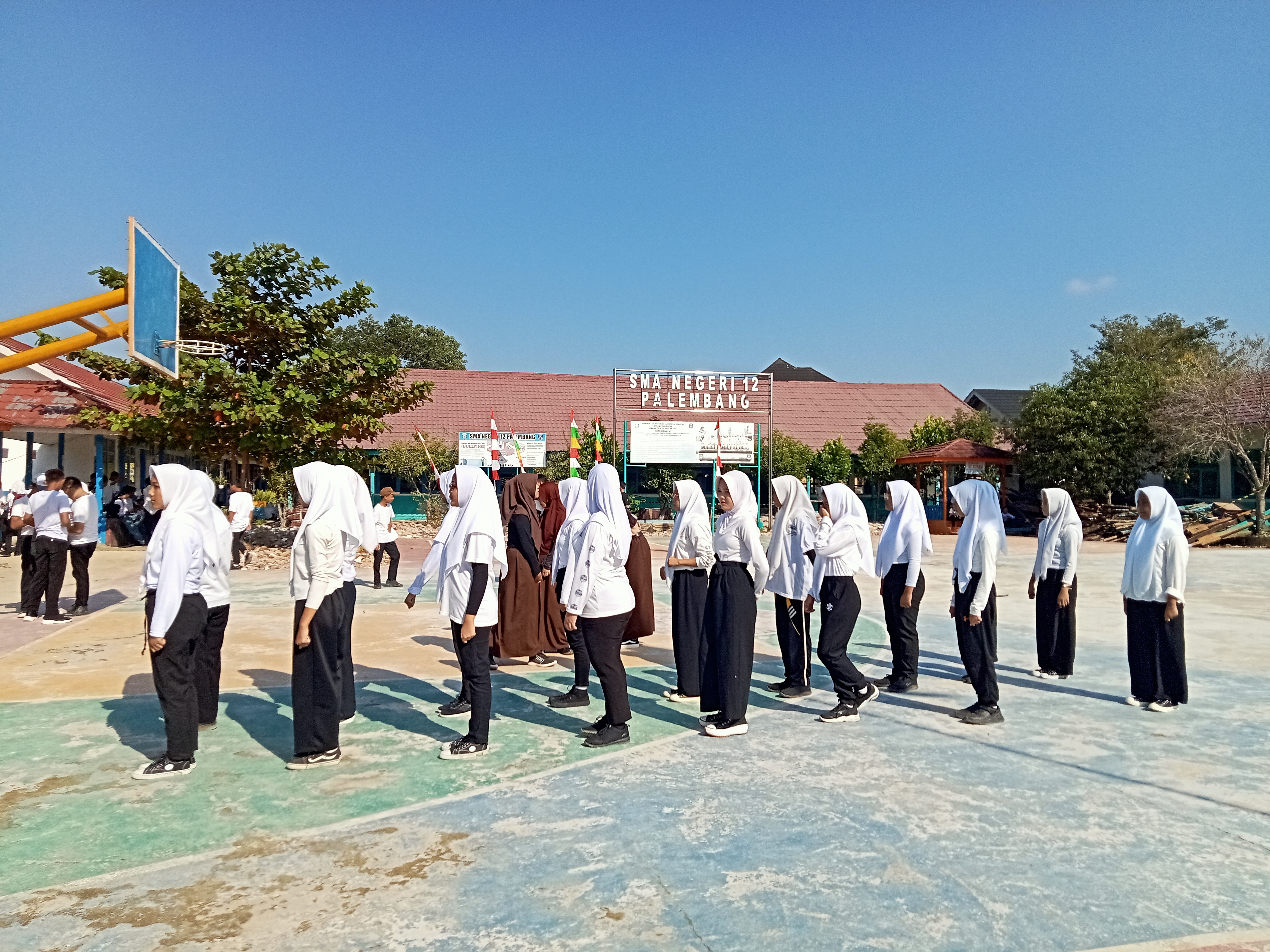 Pekan pramuka di Sekolah penggerak SMAN 12 Palembang